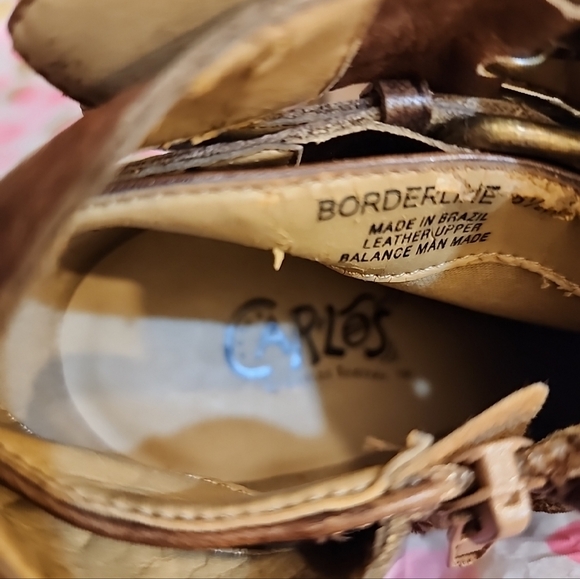 Carlos Leather Ankle Boots size 6.5 made in Brazil (only worn one time) - Picture 3 of 11